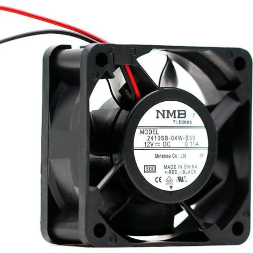 Brand New For NMB 2410SB-04W-B30 6025 60mm DC 12V 0.11A 3500RPM 16.9CFM 22.5DBA axail cooling fan