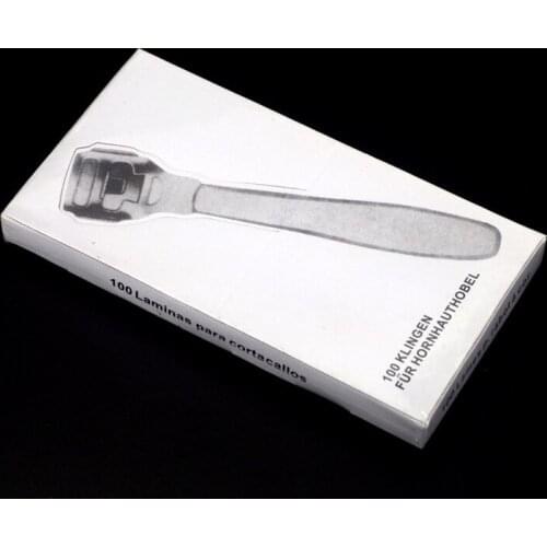 Wholesale 3500pieces Corn Blades (35boxes) Corn Callous Remover Cuticle Pedicure Cutter Double Edge Razor Platinum Corn Blades