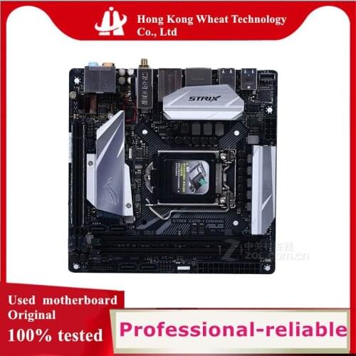 MINI-ITX ITX For ASUS ROG STRIX Z370-I GAMING Motherboard Socket LGA 1151 M.2 nvme ssd Z370 Original Desktop Used Mainboard