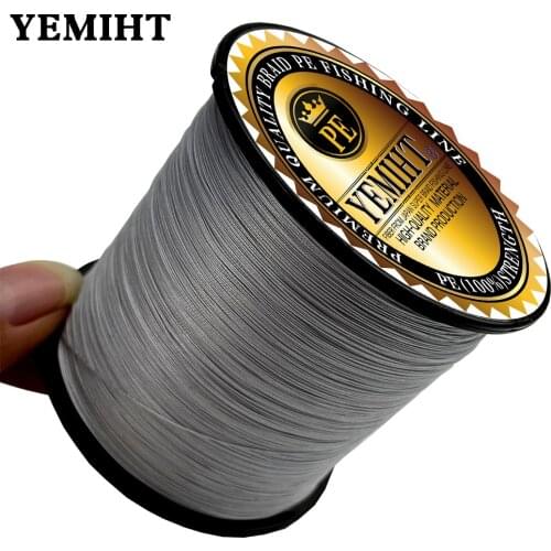 YEMIHT 500M 100% PE 4 Strand Braided Fishing Line Multifilament Fishing Line Super strong for Carp Fishing Wire