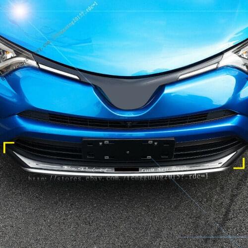 1pcs stainless steel Front Bumper lips trim strips Fit For Toyota Rav4 2016 2017 2018