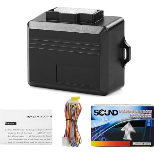 Universal Car Power Window Roll Up Closer For 4 Doors for 2 doors Auto Close Windows Remotely Close Windows Module Alarm System