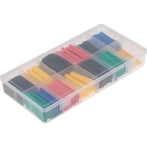 GTBL 280 Pcs Heat Shrink Tubing 2:1 Wire Sleeve Electrical Wire Cable Wrap Assorted Insulation Sleeving Thermal 5 Colors 8 Sizes
