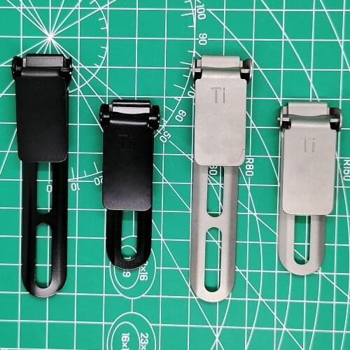Titanium Alloy TC4 UltiClip Slim 3.3 2.2 Clips KYDEX HOLSTER CLIPS K Sheath Waist Clip System Scabbard Back Clip