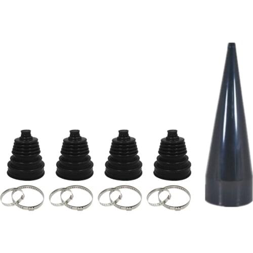4pcs Universal Rubber Constant Velocity CV Boot Joint Tool Fitting Cone Stretch With Clips New Car Accessories CV Joint Boot