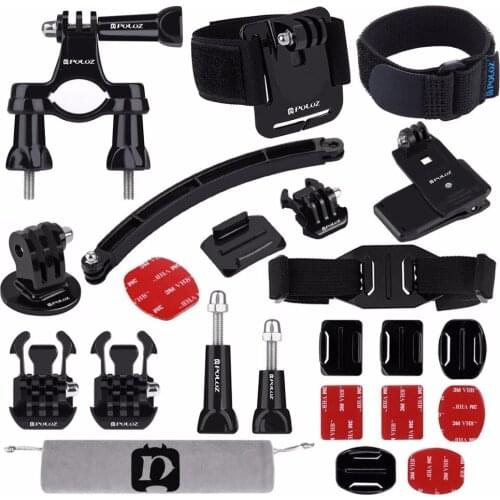 24 in 1 Bike Mount Accessories Combo Kits for GoPro HERO7/6 /5 /5 Session /4 Session /4 /3+ /3 /2 /1 for Action Video Camera