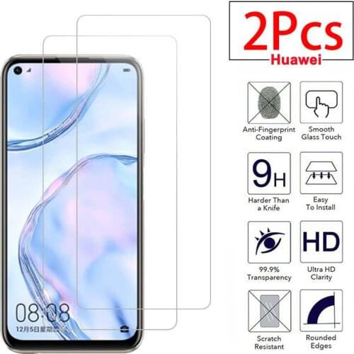 2Pcs HD Tempered Glass For Huawei P40lite Screen Protector For Huawei P40 P20lite P10lite honor 9 10lite lighte Protective Glass