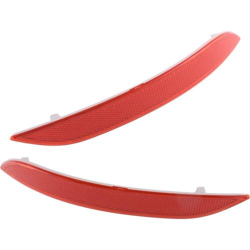 1 Pair Car Rear Bumper Reflector Light Lamp Cover Housing Red ABS Fit For BMW X1 E84 2009 2010 2011 2012 2013 2014 2015