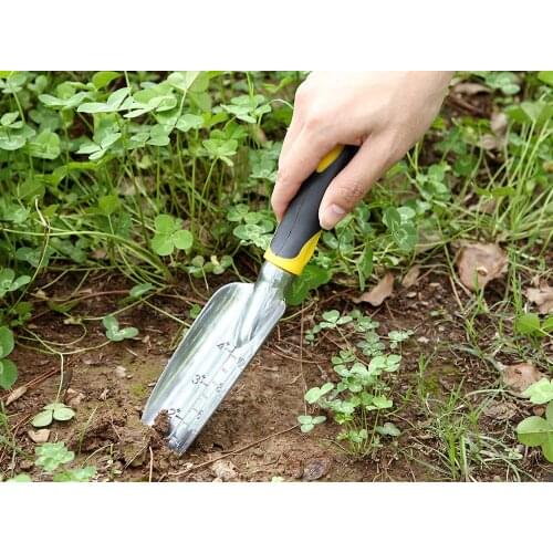 1PC Small Garden Hand Tool Shovel Rake with Soft Grip for Flower Planting