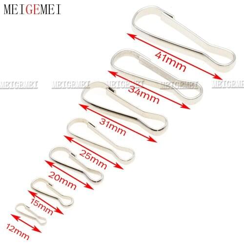 10pcs Multi Size Metal Purse Zipper Pulls Snap Spring Hooks Rings Clip Keychain Phone Lanyards Accessories