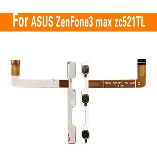 100% Genuine control volume Flex cable For Asus zenfone 3S Max ZC521TL X00GD power flex cable For Asus ZC521TL Power button flex