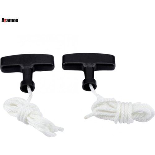 2pcs 1.5m Universal Lawnmowers Pull Handle Starter Start Cord Line Rope Engine Petrol Handle Drawstring Mower Accessories