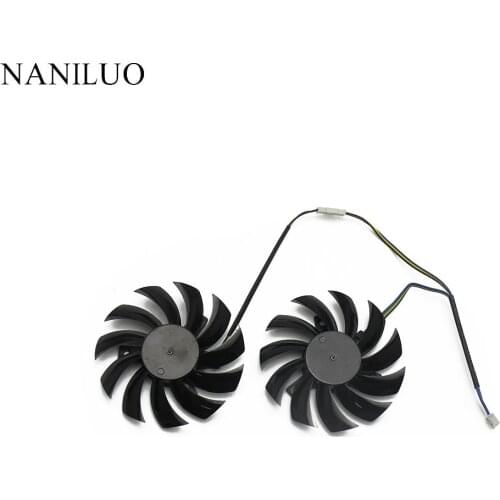 2pcs/Lot PLD08010S12HH DC12V 0.35A 4Pin For MSI N460GTX N560GTX TI N570GTX N580GTX TWIN FROZR II Fan