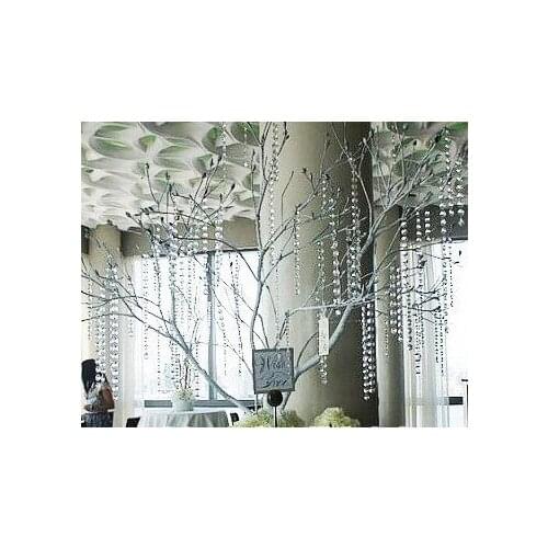 20m/lot crystal bead chain 14mm octagonal beads strand Event & Party Supplies DIY Christmas party decor accessory