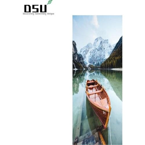 3D Door Sticker DIY Mural Beauty Scenery Waterproof Self adhesive Door Stickers Bedroom Home Decor PVC Wallpaper Refrigerator