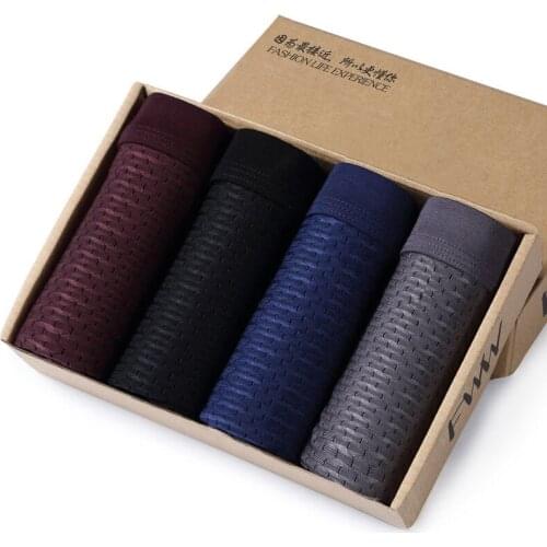 4pcs Mens Underwear Boxers Men Boxer Underwear Boxershort Panties Man Boxeur Homme Underpants Calzoncillos Bamboo Fiber Shorts