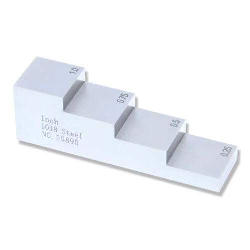 4 Step UT block 0.25"-0.5"-0.75"-1" 1018 steel test block ,step Wedge Calibration Block conform to ASTM E797