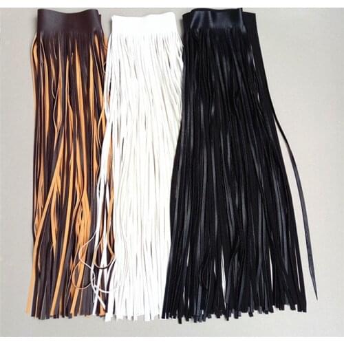 70x66cm Rayon Leather tassel lace skirt garment bag handmade DIY hem Lace clothing accessories Decorative Fringe Home Textile