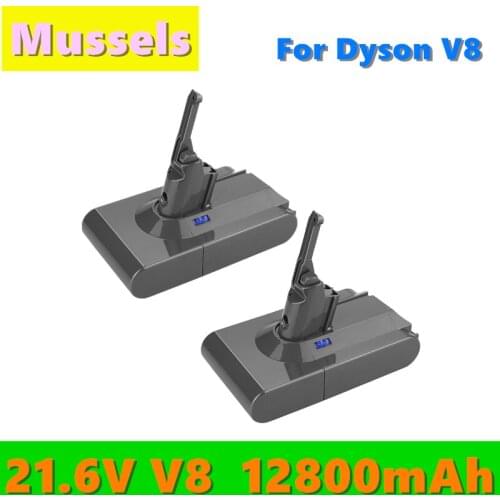 Battery V8 12800mAh 21.6V Battery For Dyson V8 Battery Absolute V8 Animal Li-ion battery SV10 dyson v8 replacement battery