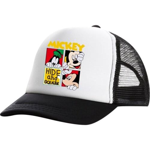 Summer Unisex Mickey mouse Men fishing Baseball Caps Women Breathable Mesh Snapback Hats Casual sport Hats Cap