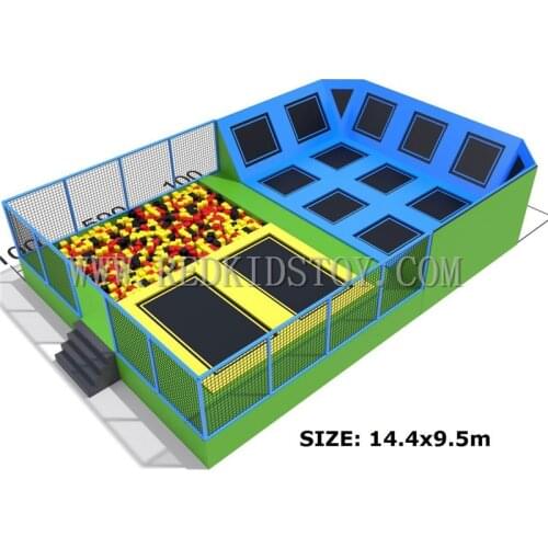Exported to Russia Big Trampoline CE Certified Large Indoor Trampoline for Children and Adults HZ-042A