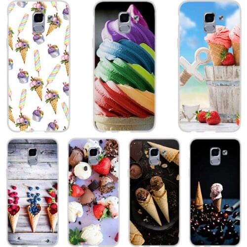 Phone case For Samsung Galaxy J6 J4 J8 Plus J7 2018 J3 J5 J7 Prime Pro 2017 2016 Covers Ice cream cone
