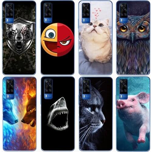 For VIVO Y31 2021 Case Rose Wolf Cute Patterned Cover Soft Silicon Phone Case for Vivo Y31 2021 Top Quality