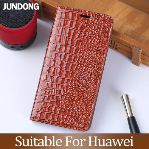Flip Case For Huawei P10 P20 P30 Lite Mate 9 10 20 Y6 Y9 P smart 2019 Crocodile texture for Honor 8X 7a 9 9X 10 lite Phone Case