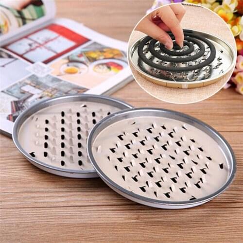 Stainless Steel Mosquito Coil Holder Decorative Dispeller Incense Burner Mosquito Coil Plate
