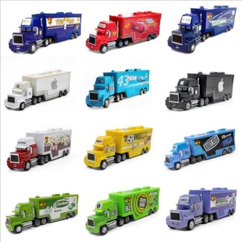 Disney Pixar Cars 27 Styles Mark Truck Lightning Mcqueen The King 1:55 Diecast Metal Alloy And Plastic Toys Car For Kid Gift
