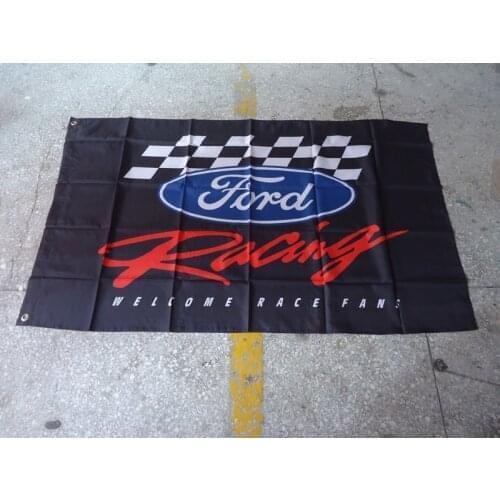 For ford racing flag for Car show , can custom print file,90X150CM size,100% polysterford banner