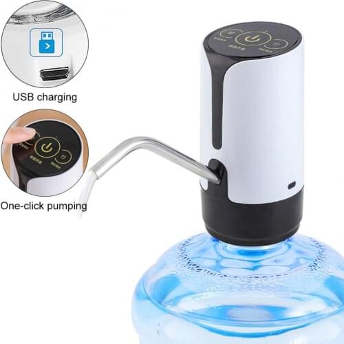 Two Kinds Portable Touch-button Rechargeable Electric Intelligent Water Pump with USB Cable and 304 Stainless Steel Tube