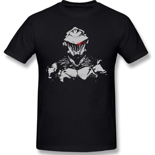 Men Clothing Goblin Slayer Dark Fantasy Light Anime Series T-Shirt The Slayer Fashion Men Cotton Tees Harajuku Streetwear