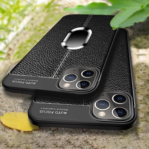 Soft Silicone Leather Back Phone Case For iPhone 12 12Mini 11 Pro MAX SE2020 With Magnetic Car Holder Cover For iPhone 12Pro MAX