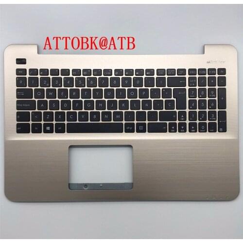 Spanish Laptop Keyboard for Asus X555 X555L A555L F555L R556L VM510L W519L Y583L R557 W509 X554 Keyboard Palmrest Cover with C