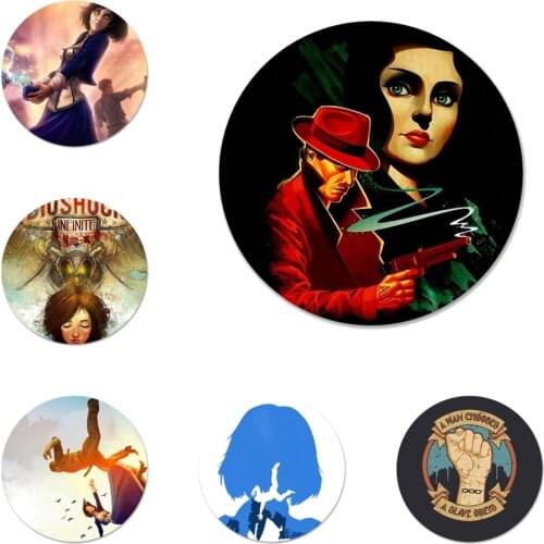 New Arrival Bioshock infinite Badge Brooch Pin Accessories For Clothes Backpack Decoration gift 58mm