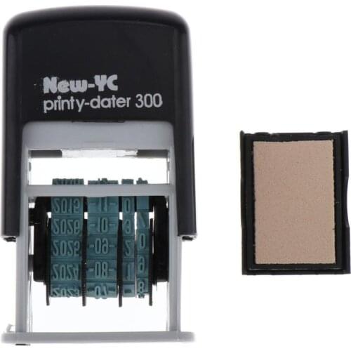 Self-Inking Date Stamp Daters Office Stationary Stamp H-4mm for Expiration