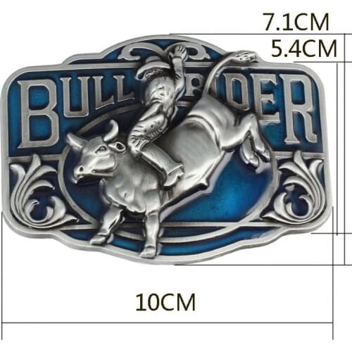 Western Cowboy Series Bullfighting Belt Buckle