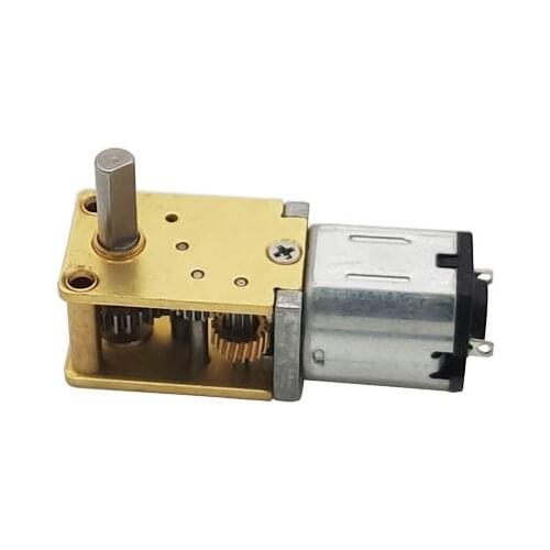 3V/6V/12V 90 Degrees 1812 N20 Gear Moror Reducer Low Speed High Torque DC Electric Motor Metal Gear Mini Micro Motors