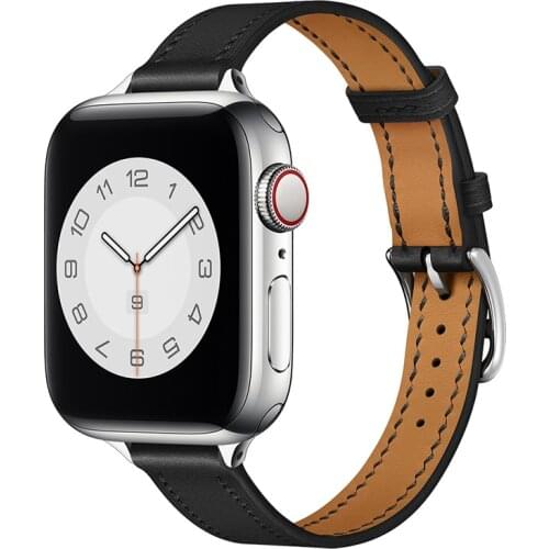 Attelage Leather strap For Apple Watch band 44mm 40mm 42mm 38mm Single Tour watchband bracelet iWatch Series 3 4 5 6 SE strap
