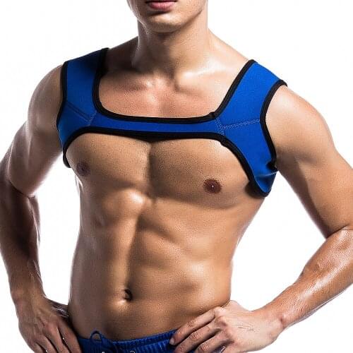 Sexy Men Harness Tanks Gay Underwear Tops Nightwear Sex Stage Dance Wear Mens Erotic Tank Lingerie Vest Costume