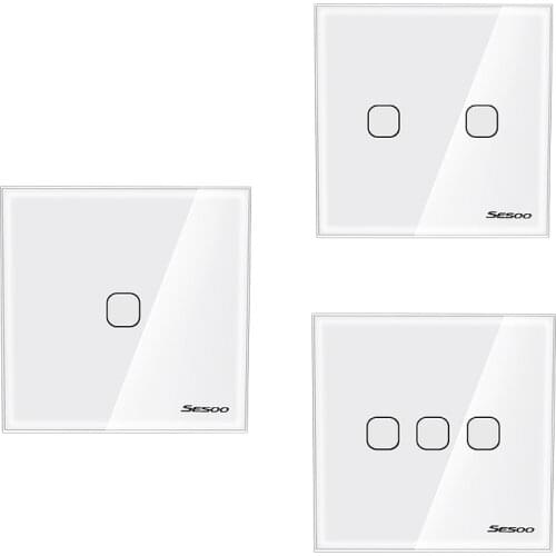 Sesoo Press Switch Single Fire Line Lighting Wall Switch Smart Home Light Press Control Switch