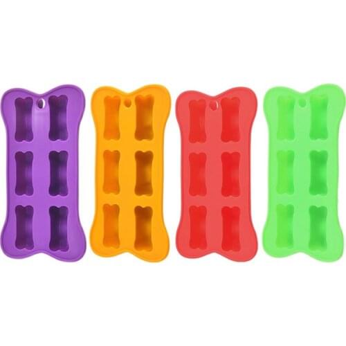 6 Cavity Silicone Bone Shape Chocolate Cake Mold Baking Tool Diy Creative Ice Grid Mold m098