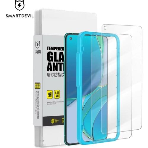 SmartDevil Screen Protectors For OnePlus 9 9R 8T 8t Matte Film Coverage Clear Tempered Glass Film Anti-Fingerprint Game