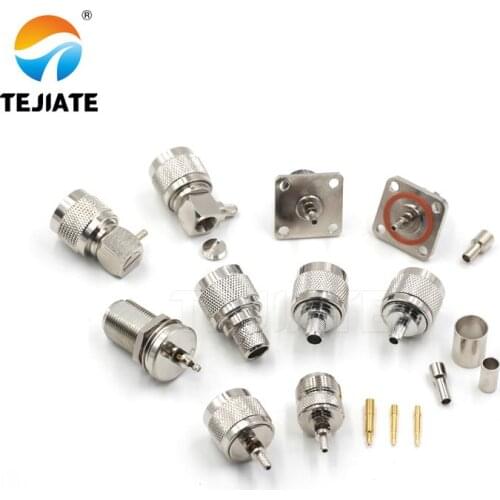 1PCS N Type Adapter J-K-JW-KY-KF 1.5/3/5/7MM Opening Type Male/Female Header Connector Match For RG58/142/174/316 All Copper