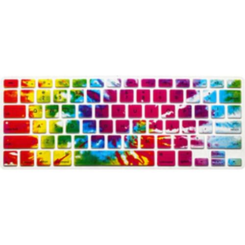 100 X Cowboy Rainbow Silicone Laptop keyboard Skin Protector Cover Guard for Apple Macbook Pro Air Retina 13 15 17 for Mac 13