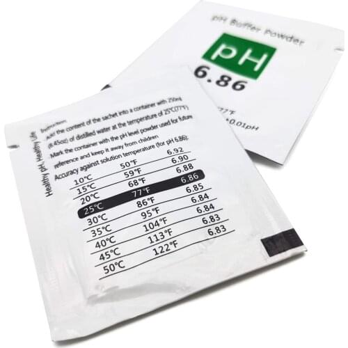 15pcs/lot PH Meter Buffer Solution Powder For Precise And Easy For Precise PH Calibration Powder Solution4.01pH/6.86pH /9.18pH