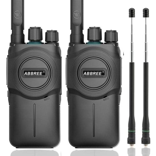 2PCS ABBREE AR-U1 mini Walkie Talkie portable Radio Station 400-480MHz two Way Radio uhf band bf-888s uv-5r Amateur Radio