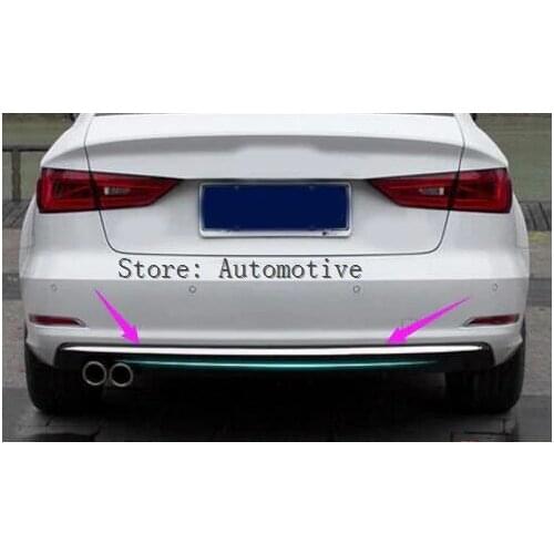 2012-2015 Sedan Rear Bumper Cover Trim Stainless Steel For Audi A3 8V