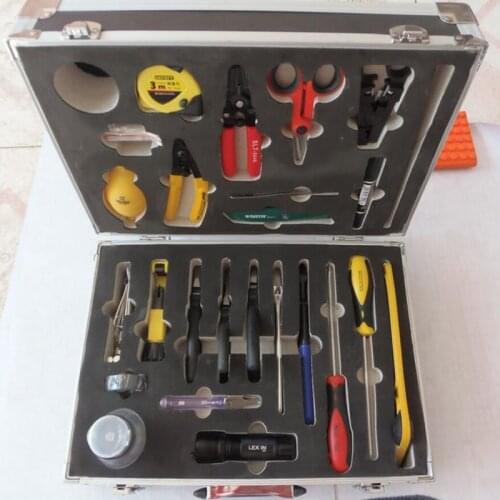 25class/bag FTTH Splice Kit Construction fiber optic tool kit HRP-25 Fiber optic cable construction tool box